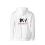 Džemperis mamai - dovana su siuvinėta juoda/rožine dekoracija nugaroje (BOY MAMA) | 2 spalvos - Image 2