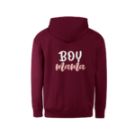 Džemperis mamai - dovana su siuvinėta balta/rožine dekoracija nugaroje (BOY MAMA) | 5 spalvos - Image 6