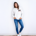 Džemperis dovana mamai su siuvinėta juoda/rožine dekoracija ant krūtinės (BOY MAMA) | 2 spalvos