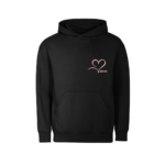 Džemperis mamai su siuvinėta minimalistine rožine širdele ant krūtinės | 4 spalvos - Image 5