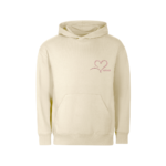 Džemperis mamai su siuvinėta minimalistine rožine širdele ant krūtinės | 4 spalvos - Image 2