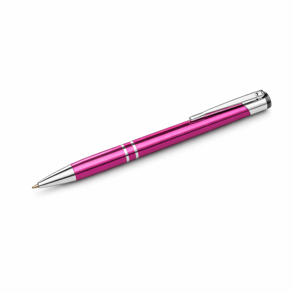rozinis Metalinis tušinukas su graviravimu | Klasika 2 | Rožinė - Image 1